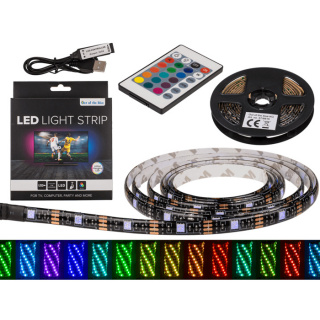 Bandă luminoasă cu LED-uri RGB cu telecomandă - 2m
