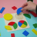 Puzzle geometric pentru copii - cercuri