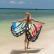Rochie de plajă - aripi de fluture XS-M - curcubeu