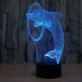 Lampă cu efect 3D  - delfin