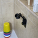 Suport universal reglabil de duș - negru