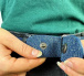 Curea elastică jeans - albastru închis