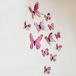 Set de fluturi luminoși pentru perete - roz