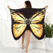 Rochie de plajă - aripi de fluture XS-M - galben