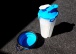 Sticlă de voiaj pentru apă și gustări - albastru