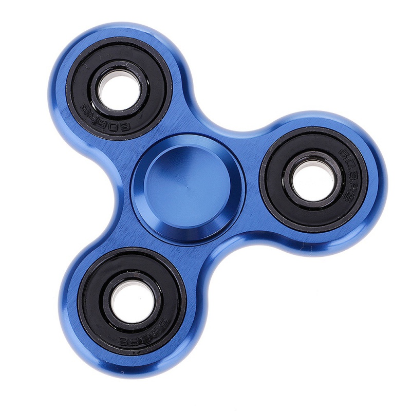 Fidget Spinner - Metalic - Albastru